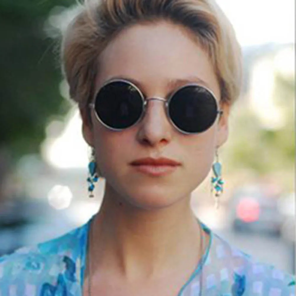 Occhiali da sole rotondi retrò da donna occhiali da vista europei e  americani con montatura in metallo|Driver Goggles| - AliExpress