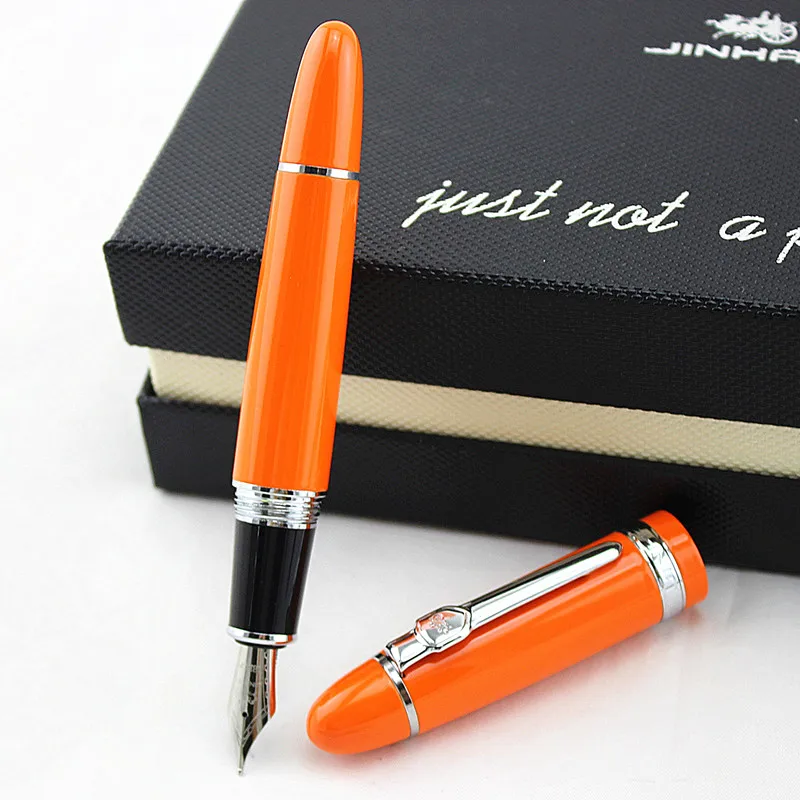 Noble JINHAO 159 авторучка полностью 19 видов цветов с подарочной ручкой мешочек толстая