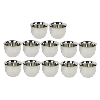 

12 Pcs Stainless Steel Coffee Mug Insulated Double Wall Tumbler 50ml/1.7oz