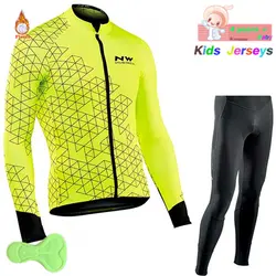 Детская зимняя одежда для велоспорта Northwave для мальчиков, детская одежда для велоспорта, 2018 профессиональная команда, флисовая одежда для