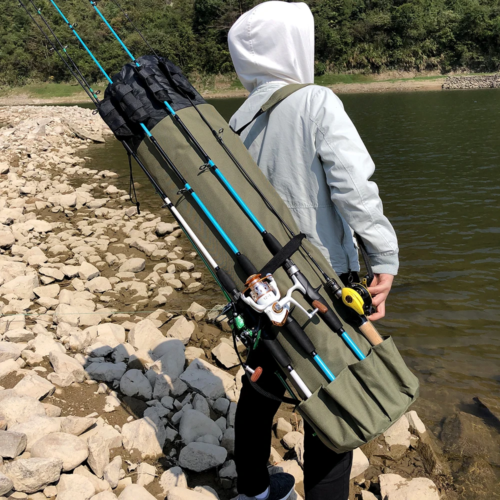  GHOTDA Fishing Bag Portable Multifunction Nylon Fishing Bags Fishing Rod Bag Case Fishing Tackle To - 33002515092