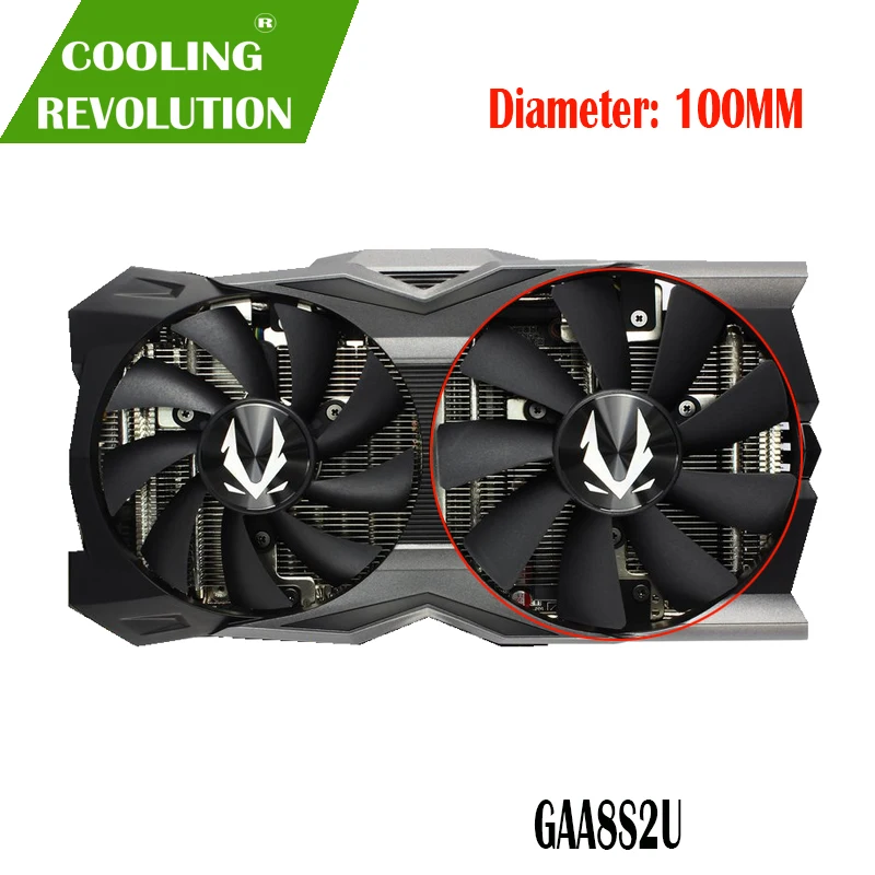 87 мм GA92S2H DC12V 0.35A 100 мм GAA8S2U DC12V 0.45A 4Pin графический вентилятор для ZOTAC GAMING GeForce RTX 2070 RTX 2070 OC MINI