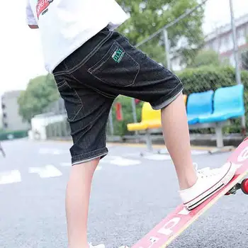 

Summer Children'S Clothes Boys Shorts Causal Elastic Waist Cotton Boy Jeans Shorts For Teen Boys Kids Denim Shorts Trousers