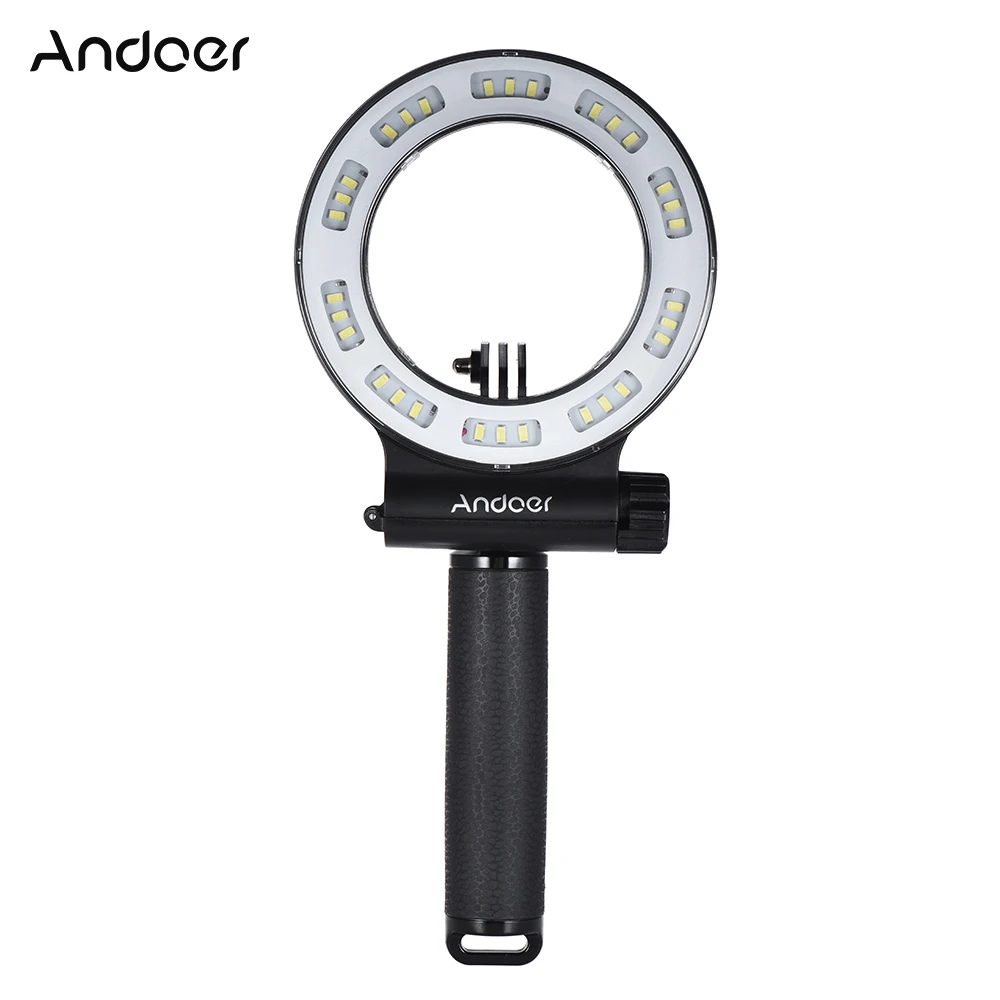 

Andoer SL-109 30 LED Waterproof 40m Diving Fill Light w/1500mAh Rechargeable Battery Charger for GoPro Hero Action Sports Camera