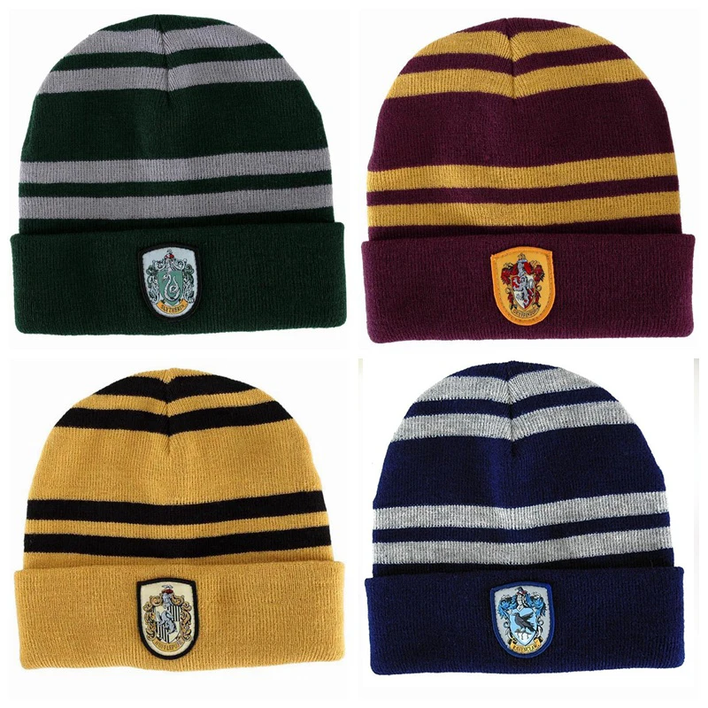 Хогвартс Шарфы шапки перчатки Гриффиндор/Слизерин/Hufflepuff/Ravenclaw Гарри поттер шарф шарфы шапки сенсорные перчатки подарок на Хэллоуин