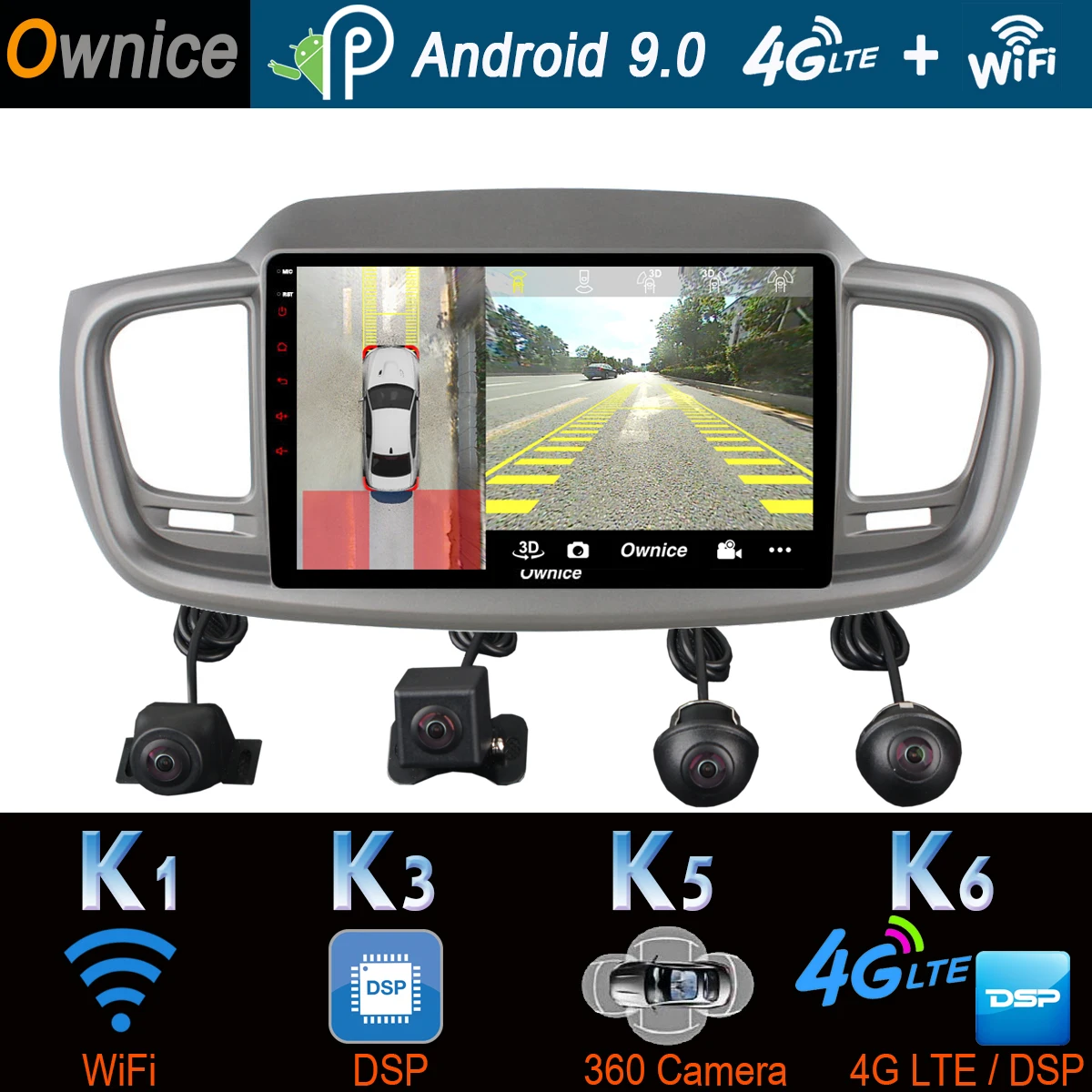 Clearance 360°Panoramic Camera 4G WiFi Android 9.0 8Core 4+64G Car Multimedia Player GPS Radio SPDIF DSP CarPlay for Kia Sorento 2015-2019 0 Clearance 360°Panoramic Camera 4G WiFi Android 9.0 8Core 4+64G Car Multimedia Player GPS Radio SPDIF DSP CarPlay for Kia Sorento 2015-2019 0