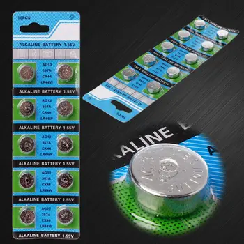 

10PCS Alkaline Battery AG13 1.5V LR43 386 Button Coin Cell Watch Toys Batteries Control Remote SR43 186 SR1142 LR1142