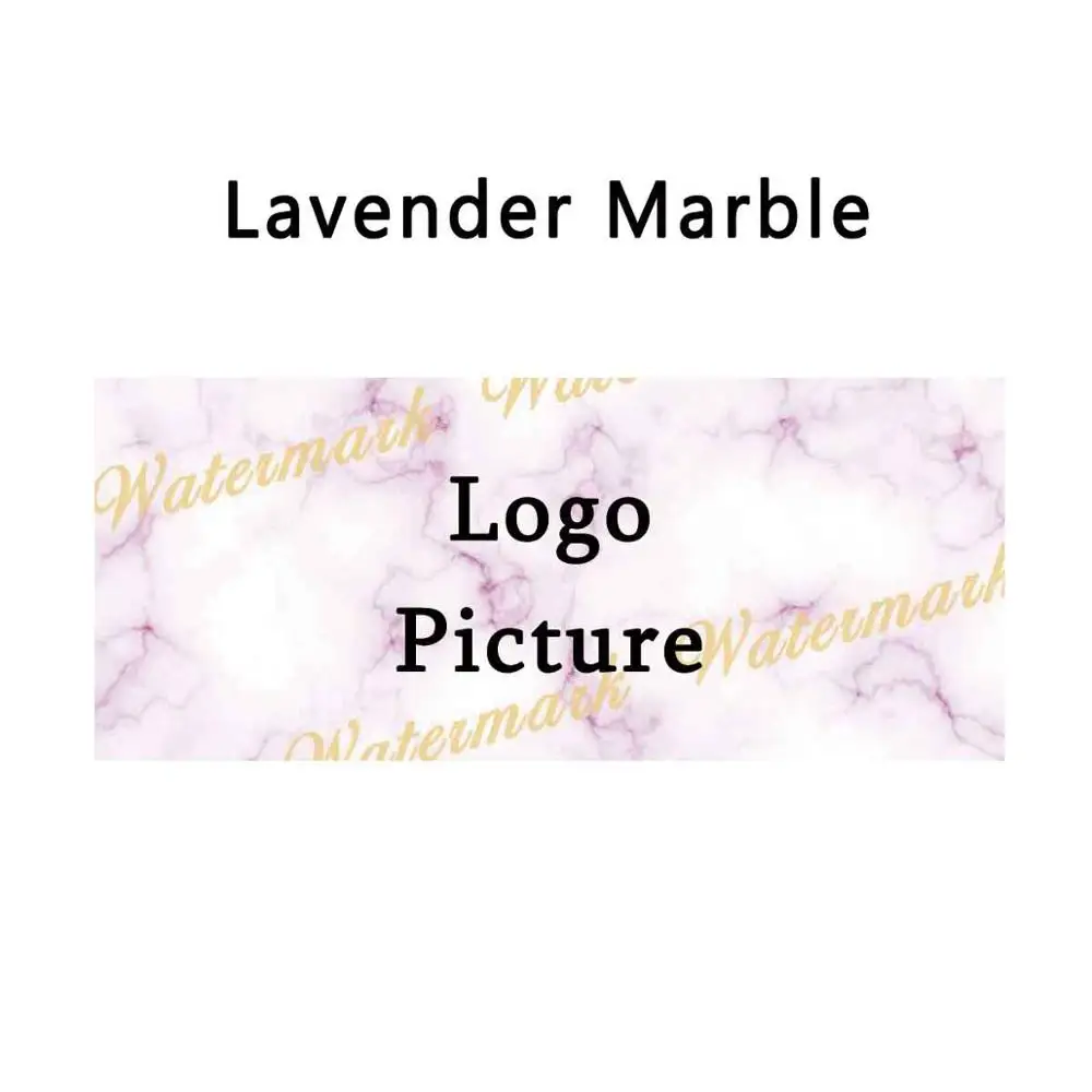 Lavender Marble 100 шт бумажные карты с мраморным фоном для раздвижных ящиков, добавить логотип или название бизнеса на белом мраморе, розовое золото, блестящий мрамор - Цвет: Lavender Marble