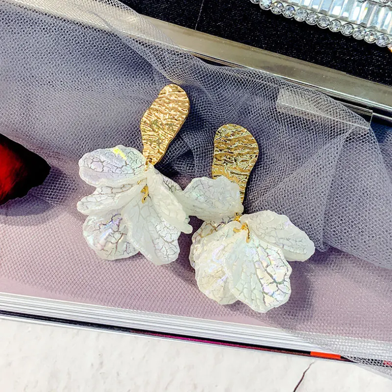 

S925 Silver Needle Colorful Shell Beach Wind Ms. Earrings