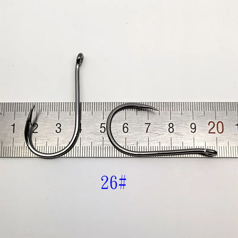 10pcs Iron plate hook heavy tuna iron plate hook Sturgeon herring hook Big fish hook Fishing tool accessories