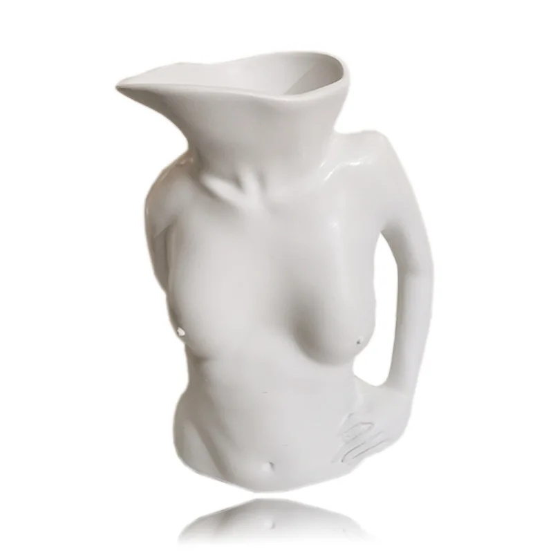 Human Body Vase Female Body Resin Art Sculpture Vase Flower Planter Pot Ornament 