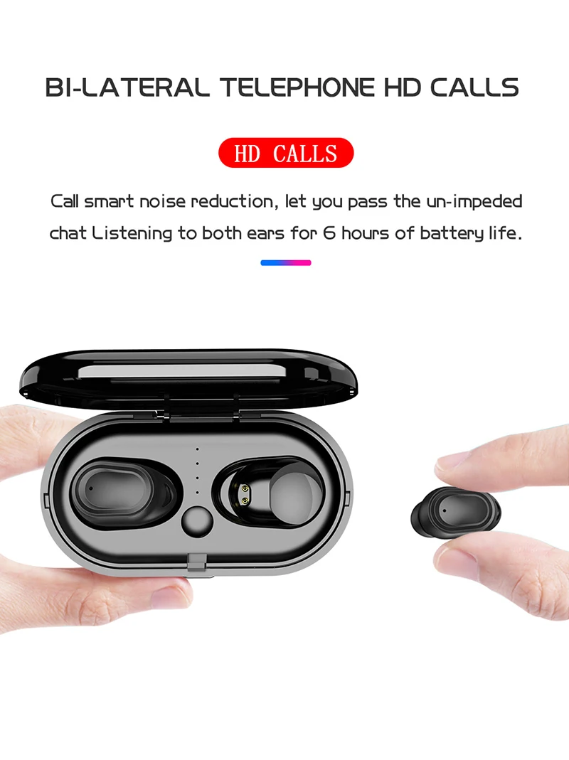 fones de ouvido bluetooth estéreo 3d cancelamento