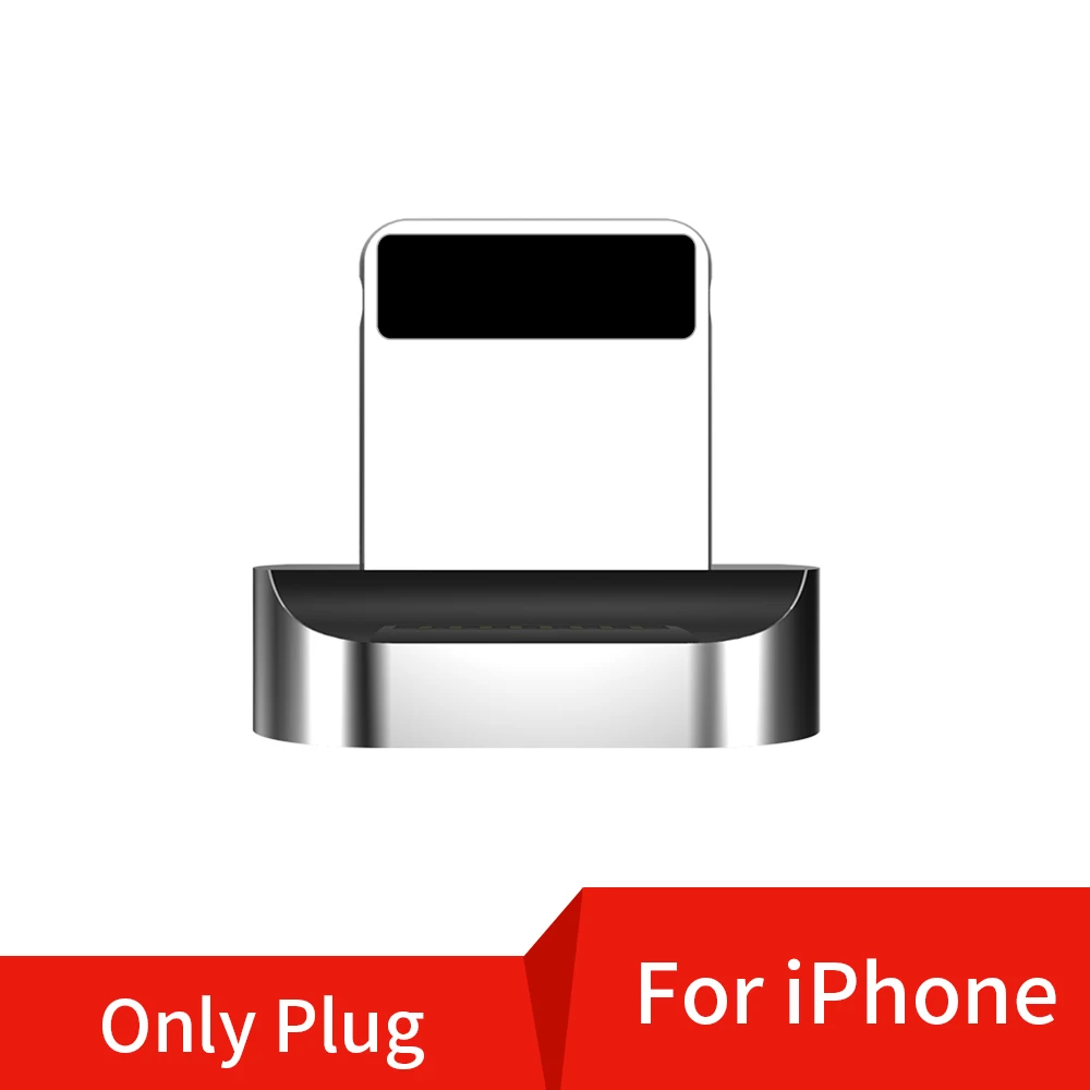 for iPhone Plug Магнитный кабель Wsken для Apple, светильник, IPhone, usb type-C, шнур для быстрой зарядки и передачи данных, светодиодный светильник для samsung, huawei, Xiaomi, USBC - Цвет: for iPhone Plug