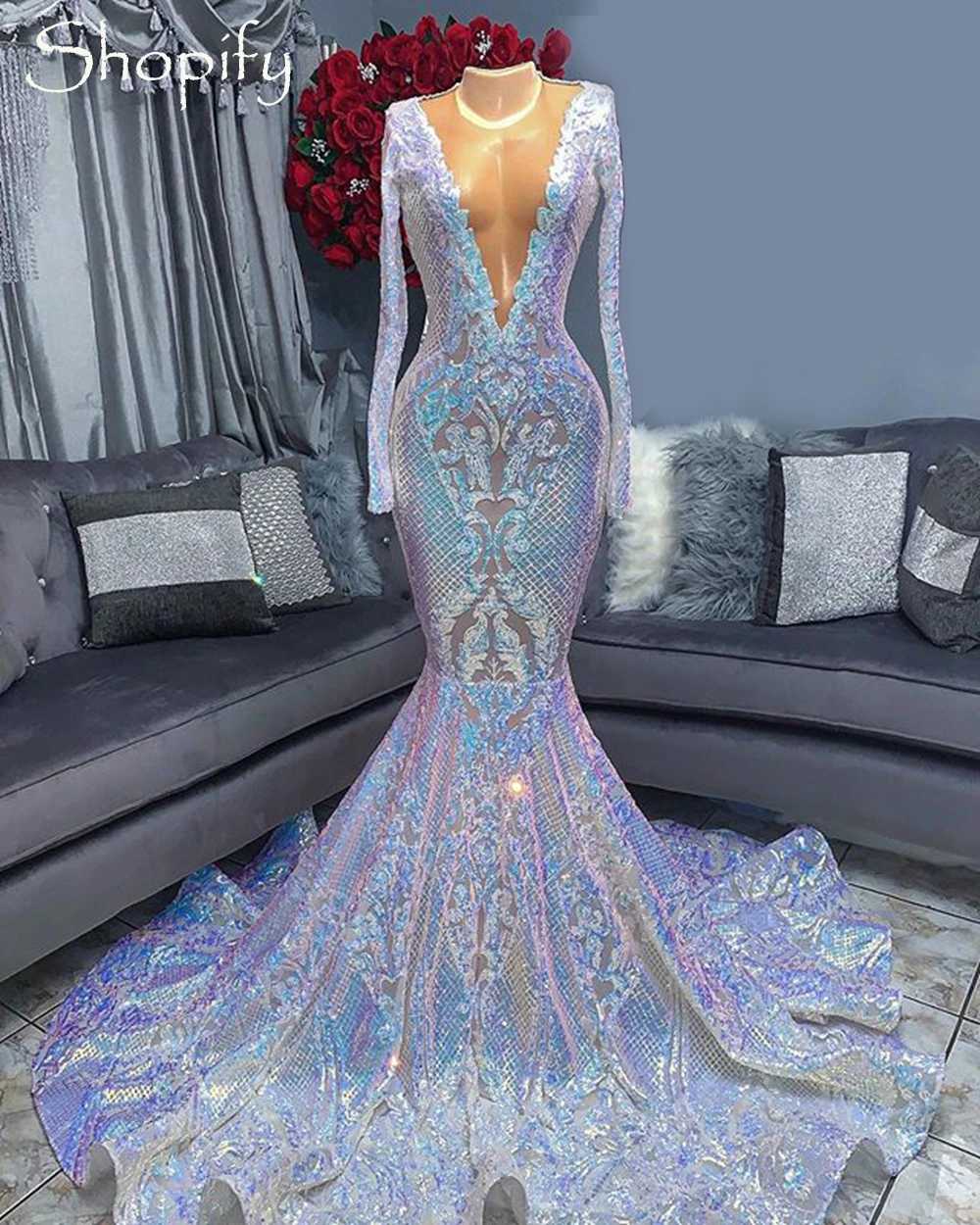 Sexy Long Prom Dresses 2022 Sheer O ...