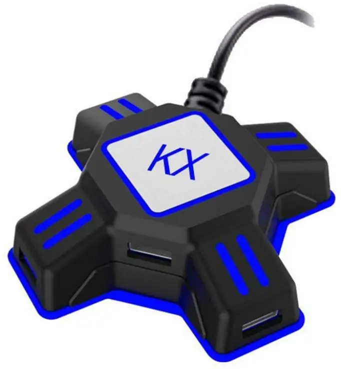 KX USB игровые контроллеры адаптер конвертер видео игровая клавиатура переходник для мыши для переключателя/Xbox/PS4/PS3 игровые аксессуары - Цвет: Черный