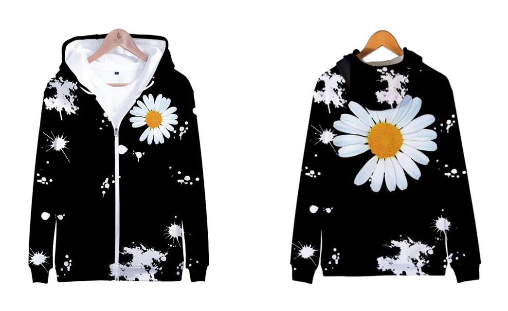 Gdragon Daisy худи на молнии 3D G Dragon Лидер продаж Harajuku мужские худи граффити Daisy дизайн для взрослых и детей с рисунком