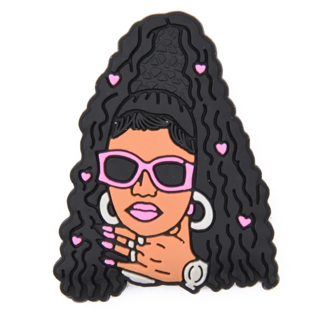 New Arrival 1 Pcs Croc Shoe Charms Cartoon Famous Superstar Clog Shoes Accessories Celebrity Singer Popular Actress Decorations c0479