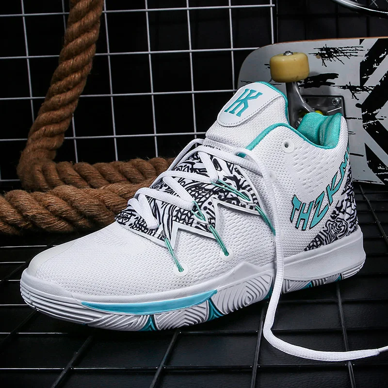 

Mens Basketball Shoes Kyrie 5 Light Mesh Sport Boots Retro 1 Uptempo Shoes Big Size 11 Lebron Shoes Boys Sneakers