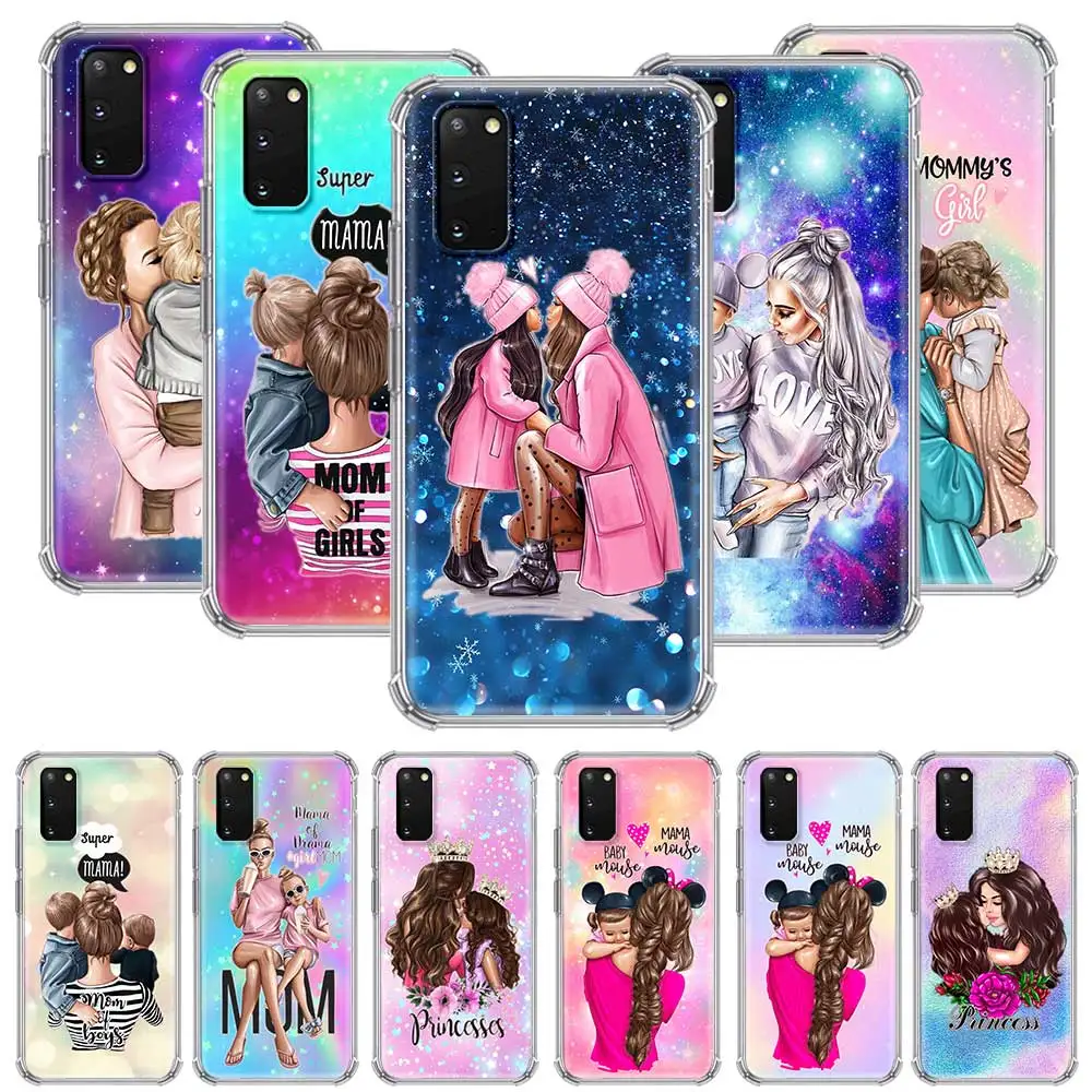 Силиконовый чехол для Samsung Galaxy S21 S20 FE S10 S10E Lite S9 S8 Plus ультрапрозрачный с подушкой