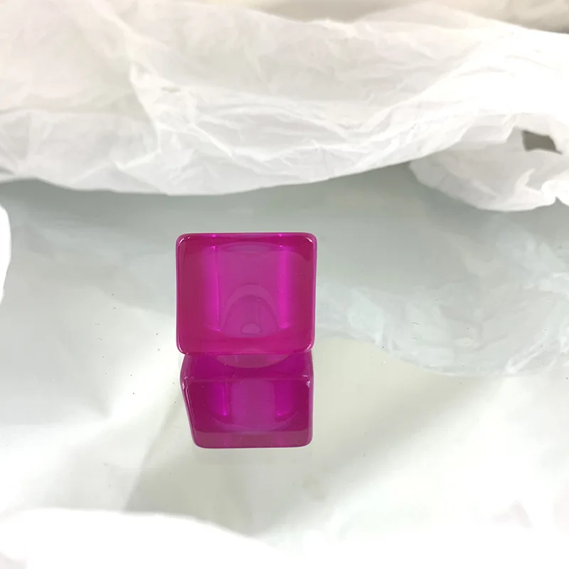Fashion Multicolor Acrylic Resin Finger Ring For Women Vintage Colorful Geometric Square Ring Wedding Bands Party Birthday Gift finger ring wedding rings wedding ring