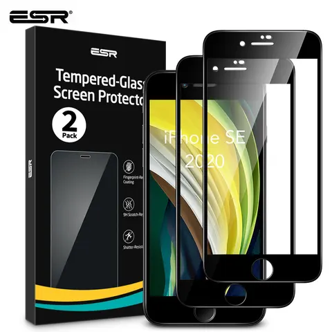 Tempered Glass for iPhone SE 2020 SE3 2022 Screen Protector Full Cover Tempered Glass for iPhone SE 2020 8 7 6s Screen Flims