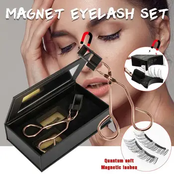 

SEXYSHEEP NEW DESIGN Magnetic Eyelash Curler with Quantum Soft Magnetic False Eyelashes Set Easy to Wear Magnetic Lashes Set