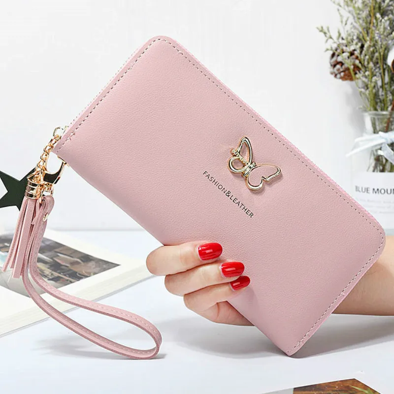 Special Price Women Wallets Handbag Pouch Phone-Case Money-Pocket Butterfly Card-Holders Wrist-Handle x1VbQxBZ