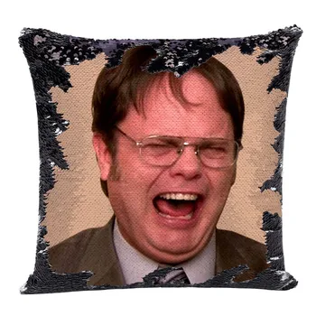

Customize Picture Mermaid Sequin Cushion Cover Magical Color Changing Pillow Case Decor Pillows Cover For Sofa Car ##7