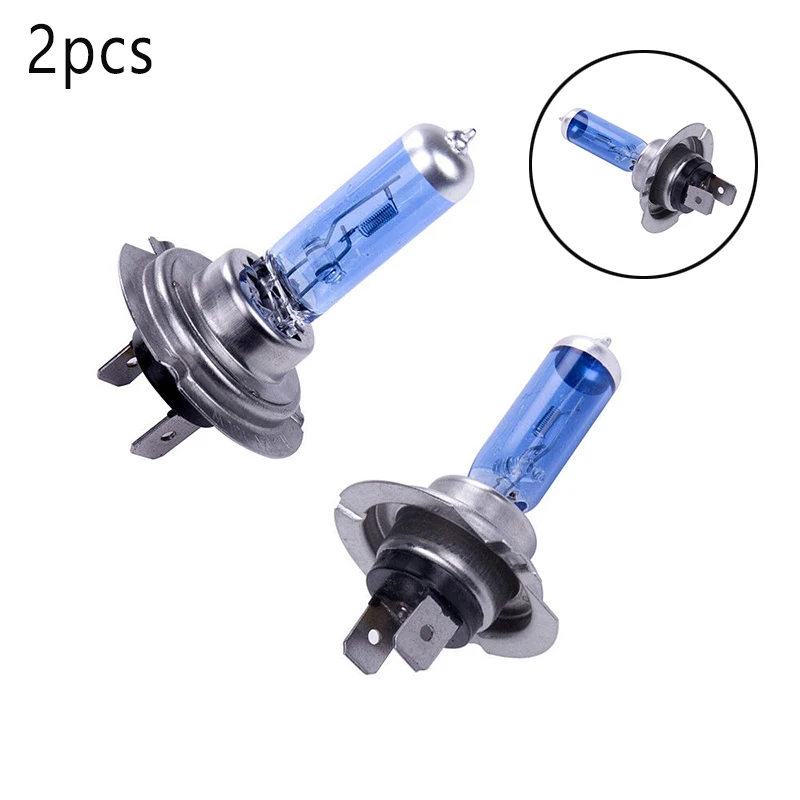 

Ксеноновые супер белые светильник лампы 2 шт. 12 В H7, эффект s, головсветильник свет, лампа, лампочсветильник 100 Вт 6000k, головсветильник пы, Прямая поставка