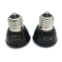25/50/75/100W E27 Pet Heating Lamp 110V 220V Infrared Ceramic Emitter Heat Light Bulb Pet Brooder Chickens Reptile Lamp 1PC 1