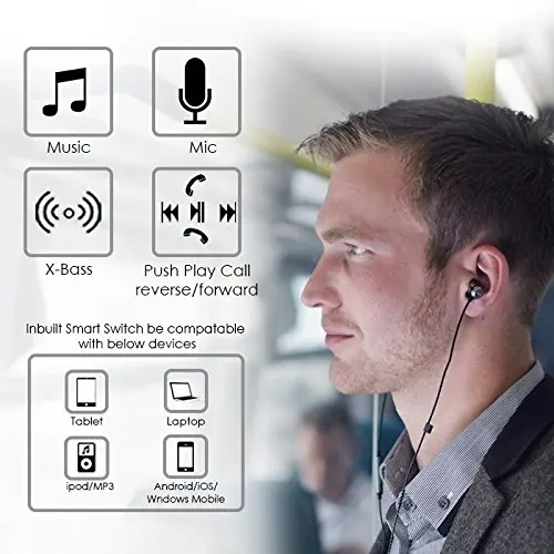 Fones de Ouvido Fones com Microfone e Remoto para Audiófilos Soundmagic Alta Fidelidade Smartphone no Ouvido Som Isolando E10c - Image 5