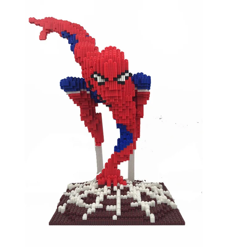 

Big 46cm Spiderman LEGOings Marvel Avengers Infinity War Building Model Kits Toys Collection Toys for Girls Boys Building Blocks