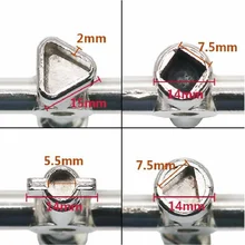 1 шт. Универсальный Крест ключ треугольник ключ для поезда Электрический шкафчик лифта клапан сплав треугольник квадрат