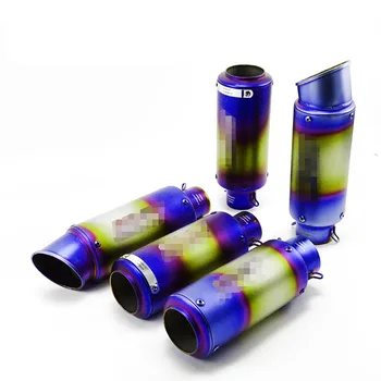 

Universal 51mm 61mm Modified Motorcycle Exhaust Escape Moto For Gsxr 750 CBR10000 Z800 BN600 Pit Bike Exhaust With DB Killer