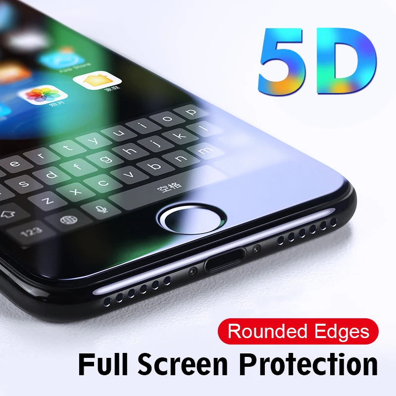  5D Volle Abdeckung Gehärtetem Glas Für iPhone 7 8 6 6s Plus 7Plus Screen Protector Für iPhone 8 7 6