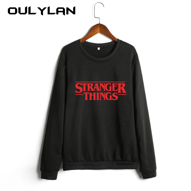 

Oulylan Women Sweatshirt Printed Letter STRANGER THINGS Casual Plus Size Women Clothes Unisex Autumn Pullovers 4XL 5XL