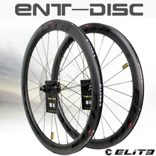 ELITEWHEELS Углеродные колеса дисковый тормоз 700c дорожный велосипед Wheelset ENT UCI качественный карбоновый обод Центральный замок или 6-blot Bock дорожны...