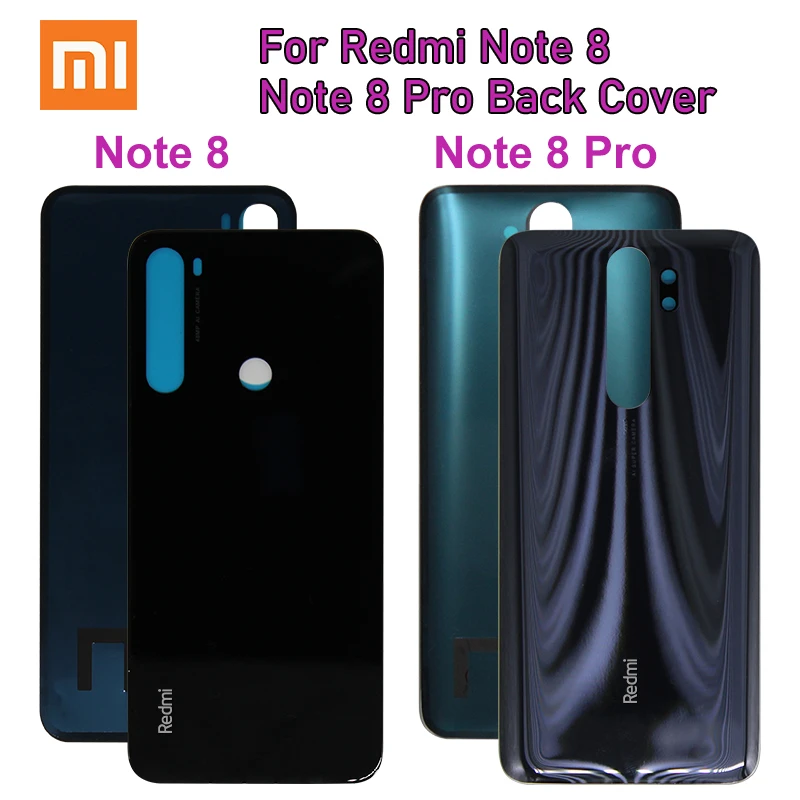 Стеклянная задняя крышка аккумулятора 4D для Xiaomi Redmi Note 8 Pro запасные части