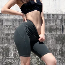 Хит, спортивные шорты для спортзала, трико, спортивная одежда для женщин, Леггинсы для йоги, высокая талия, быстросохнущие, эластичные, эластичные, обтягивающие