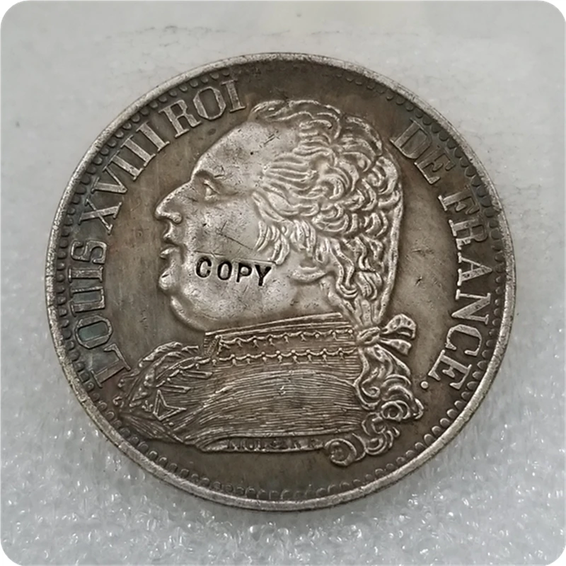 1815 France Louis XVIII 5 Francs coin COPY | Дом и сад