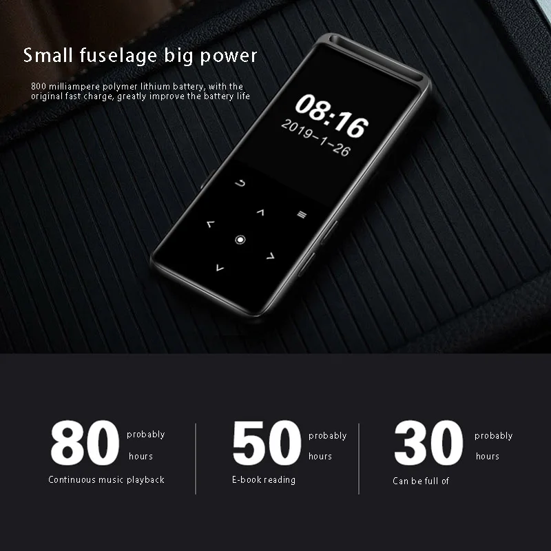M6 Bluetooth 5,0 без потерь MP3 плеер электронная книга Диктофон MP3 музыкальный плеер 16 Гб HiFi портативный аудио Walkman с fm-радио 800 мАч
