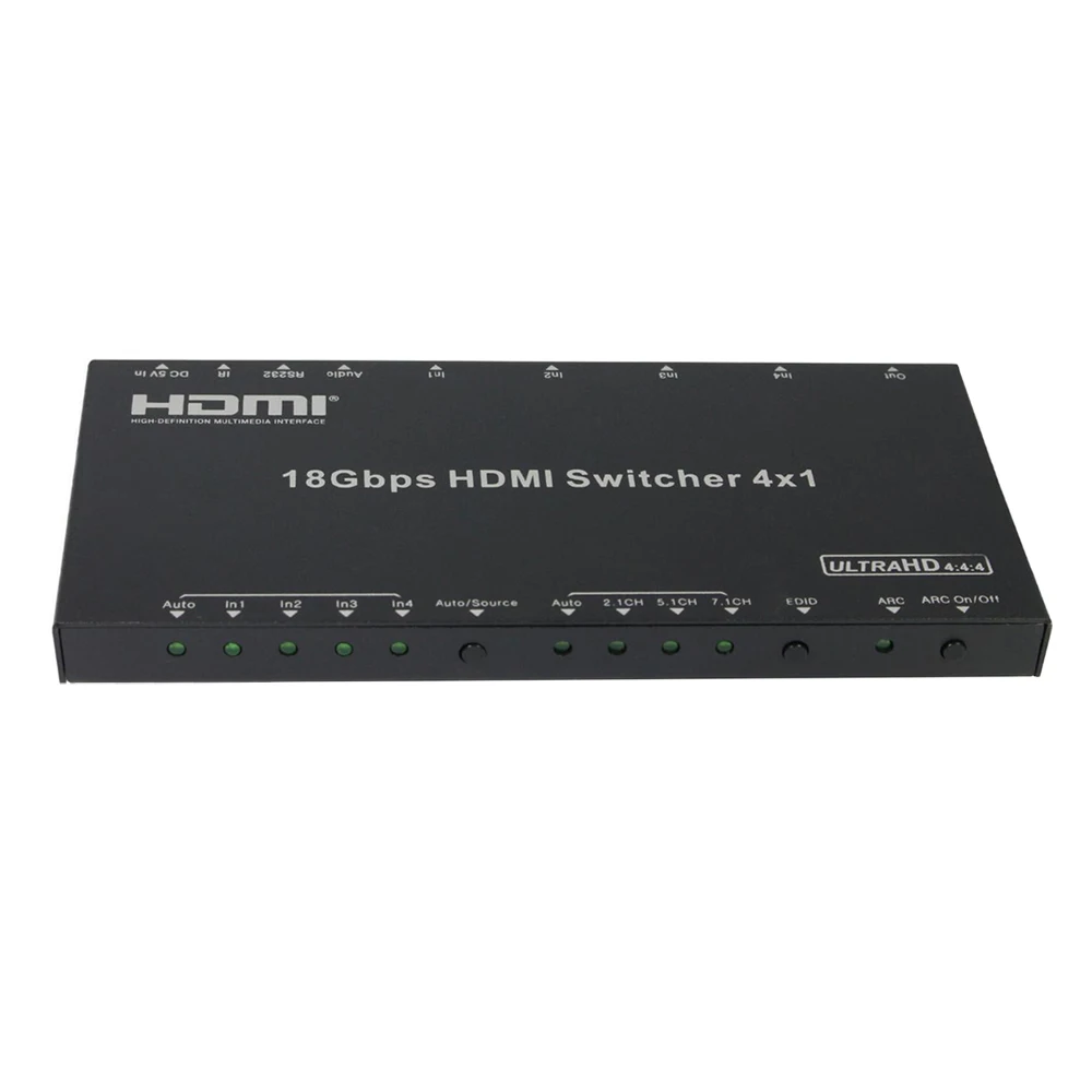 HDmatters HDMI 2,0 коммутатор 4X1 HDMI 2,0 аудио экстрактор сплиттер RS232 усилитель hdmi 2,0 HDCP 2,2 4k X 2 K/60 HZ 4:4:4