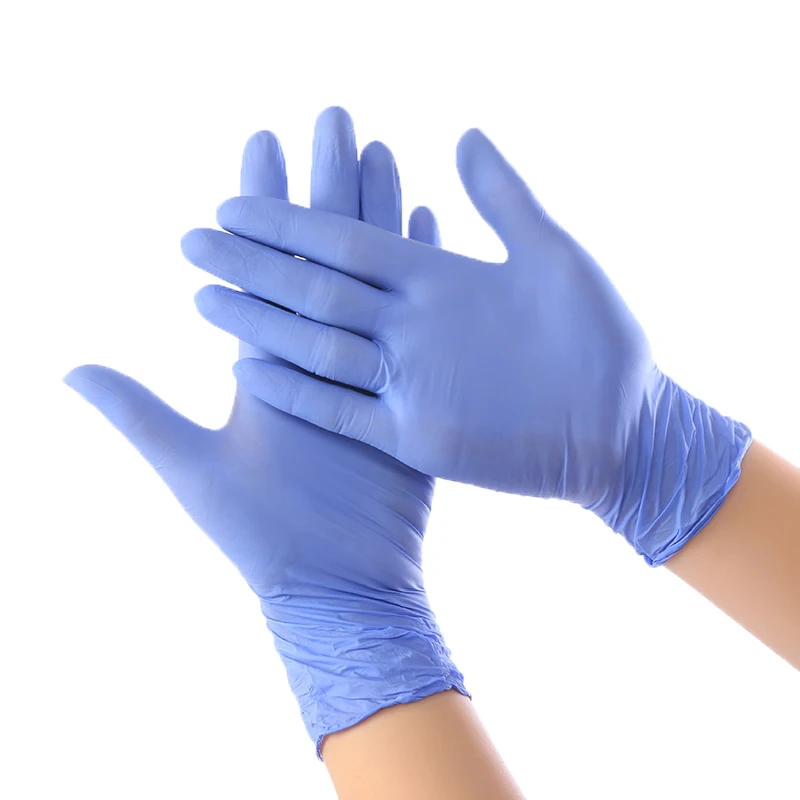 

100Pcs Disposable Nitrile Gloves latex Food Grade Waterproof Non-Slip Kitchen/Dishwashing/cleaning/Medical/Work/Rubber Gloves