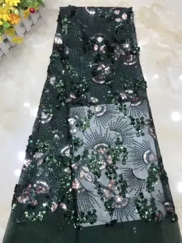 

Embroidered Net Fabric with beads With super Quality DiuDiu-11.9509 African Tulle Lace Fabric For party Dress