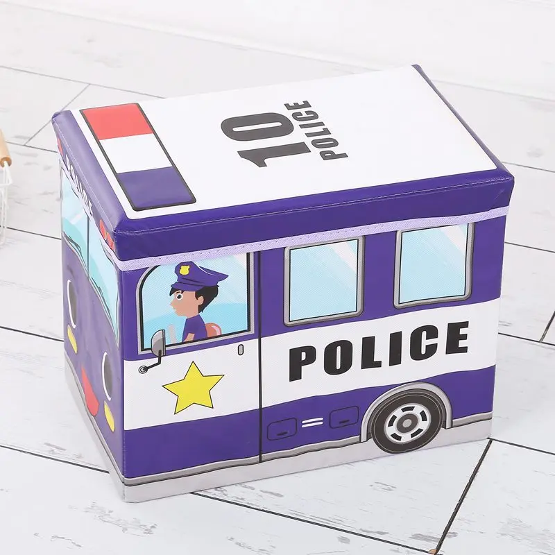 

Children Storage Stool Cartoon Toys Storage Chair Box Adult Multi-functional Folding Finishing Box Footstool Chair