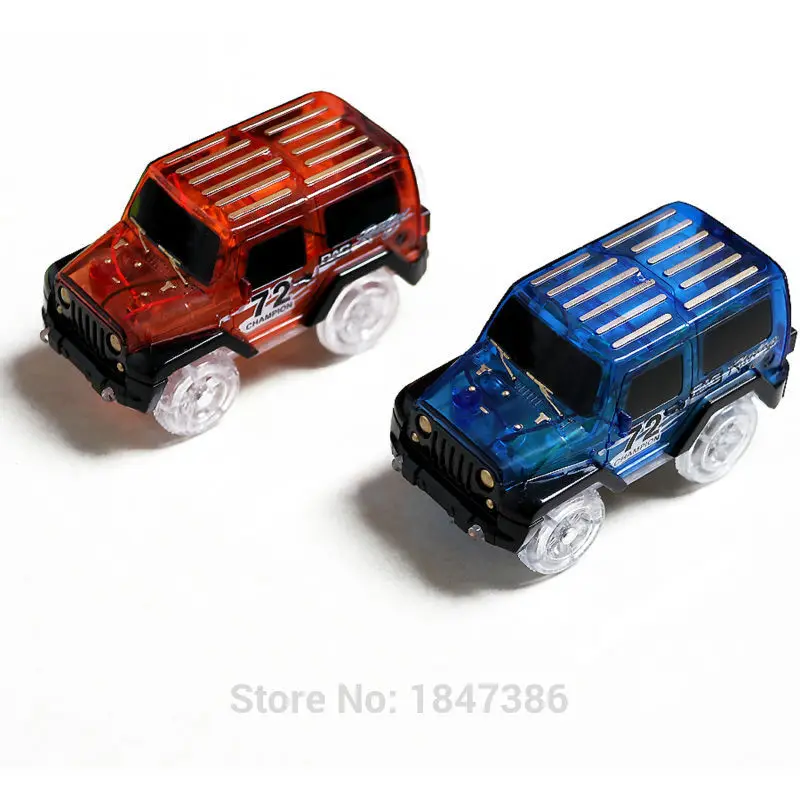 Магический трек 150 шт слот DIY Diecast мигающий трек изгиб гибкий ролик светящийся Электрический гоночный трек с светодиодный светильник