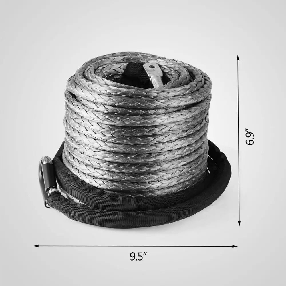 3/8 &quotX 95' лебедка синтетическая линия трос 20500 LBs восстановление W/Thimble