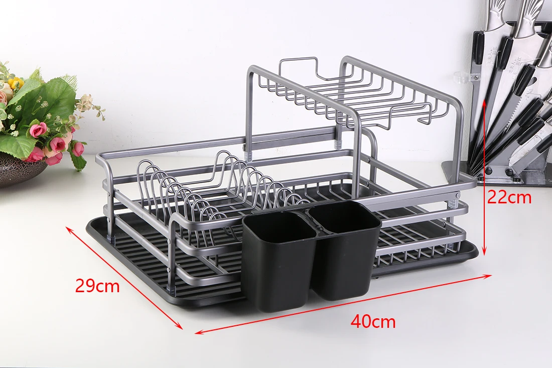 Кухня нержавеющая алюминиевая тарелка сушильный шкаф-органайзер для кухни сушилка для посуды тарелка держатель столовые приборы полка для хранения раковина инструменты аксессуары товары для кухни кухонная сушка подста