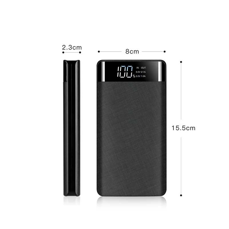 Band New 20000 mAh power Bank 2.1A Быстрая зарядка светодиодный цифровой дисплей Портативный внешний аккумулятор power bank для samsung Xiaomi Mi9