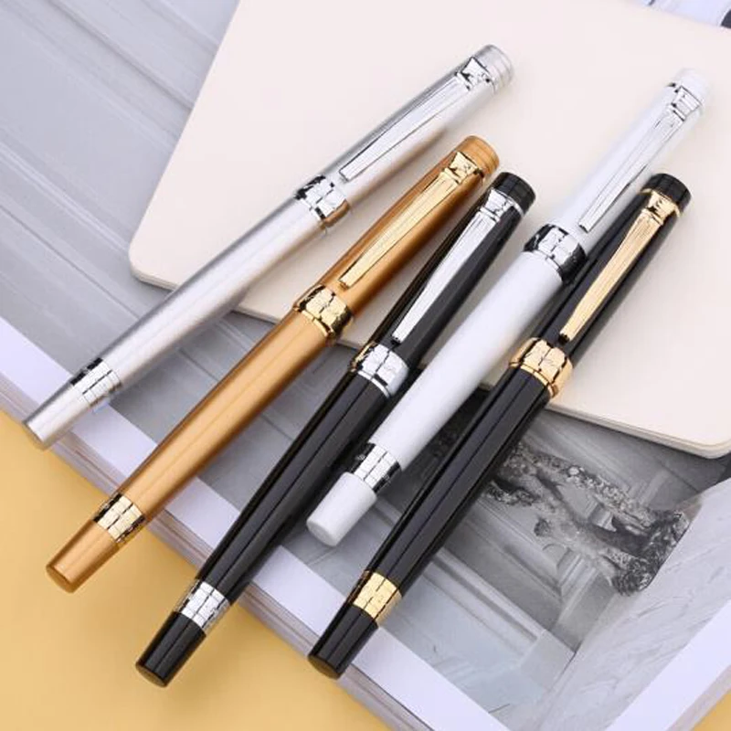 Picasso 917 Pimio Emotion of Rome Brand New Fountain Pen Black White Silver With Gold & Silver Clip For Office & School Writing